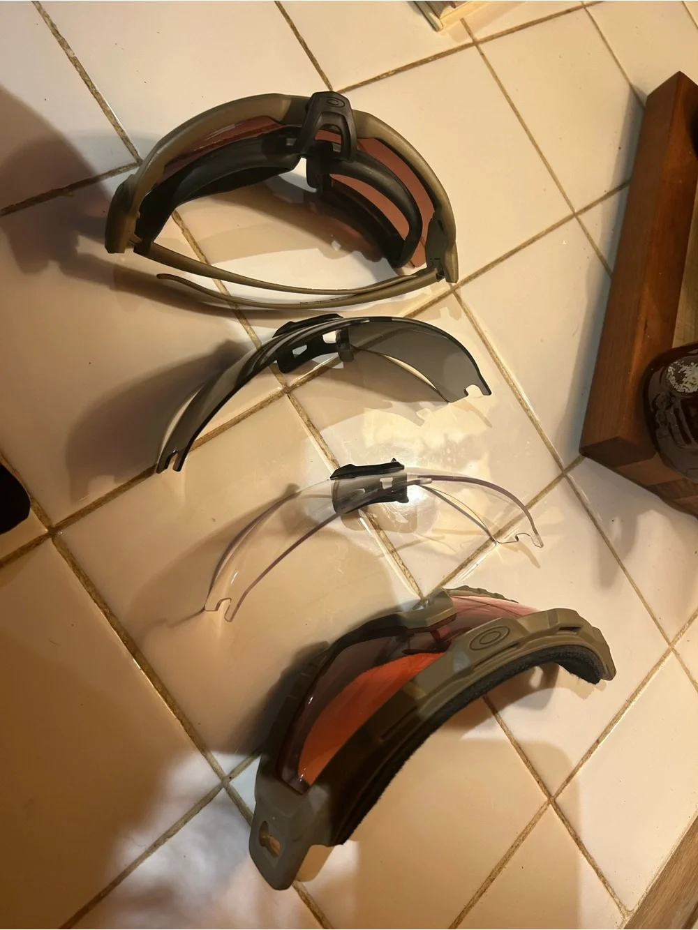 Oakley SI Ballistic Halo Glasses set with Google Attachment